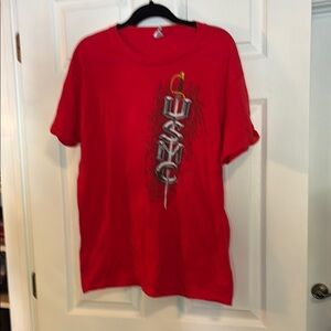 Gildan Red Graphic Men's Short Sleeve Tee